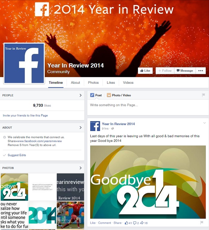 Facebook jitlob skuża għal 'Year in Review' TVMnews.mt