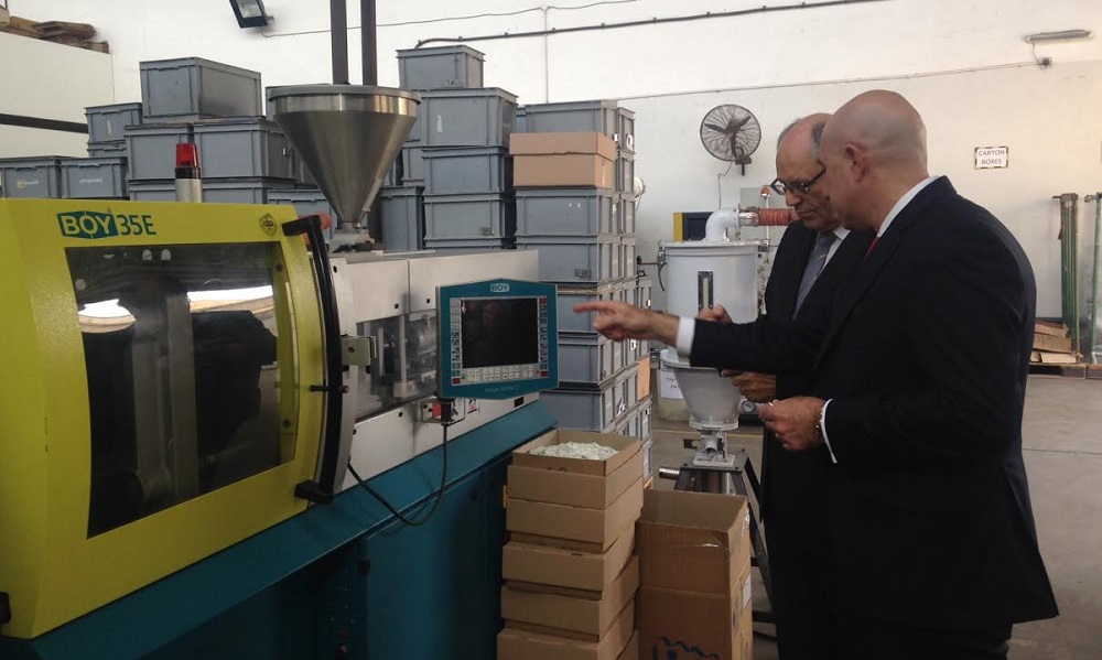 Efficient machinery in Malta factory, with old equipment company opened