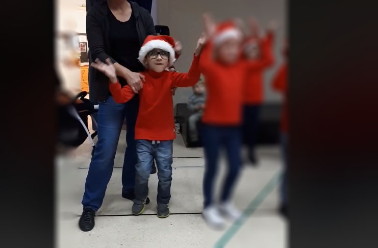 WATCH Gabriel Succeeds In Dancing During The Christmas Concert TVM mt