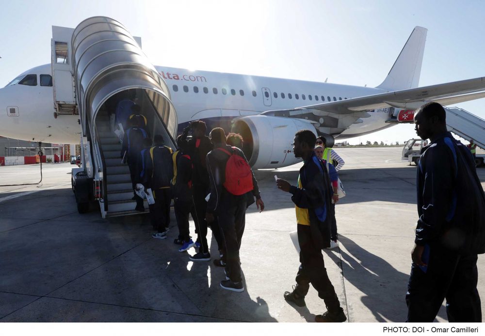 Immigration Relocation Two migrant groups brought to Malta have been relocated to Portugal and ...
