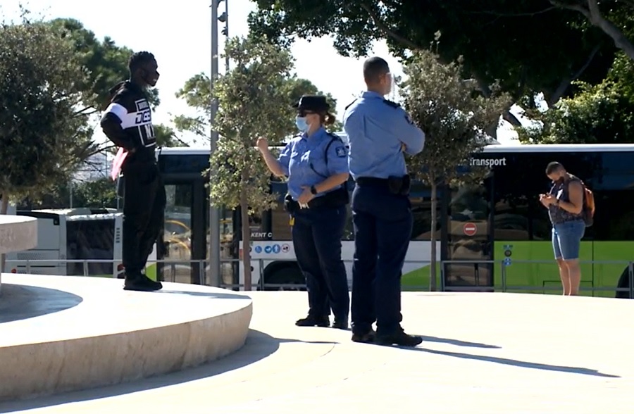 Police Patrols Underway To Ensure Masks Are Being Worn And Being Worn 