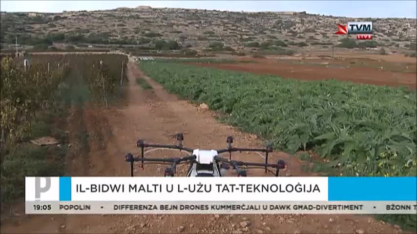 ARA - Il-bdiewa Maltin qegħdin ibexxu bid-drones - TVMnews.mt
