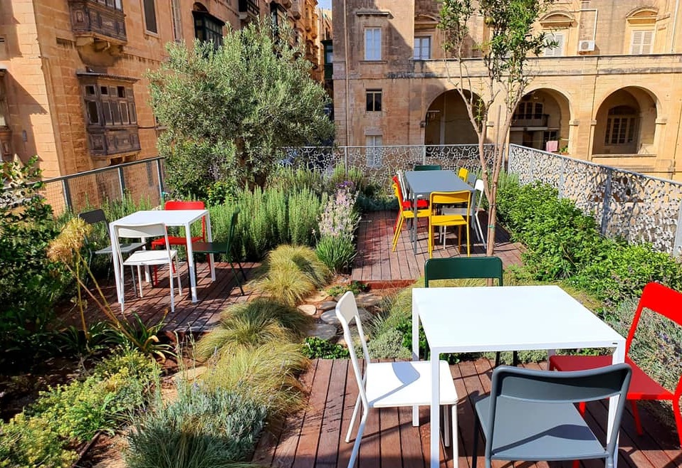 See how a dilapidated building in Valletta has now a roof garden