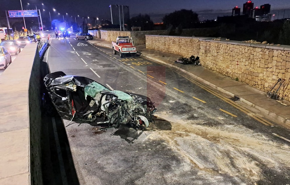 Driver in critical condition after car crashed into wall in Ħ'Attard ...