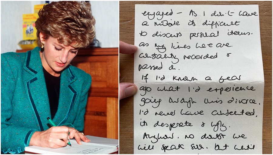 Letters written by Lady Diana to be auctioned in Cornwall in February ...
