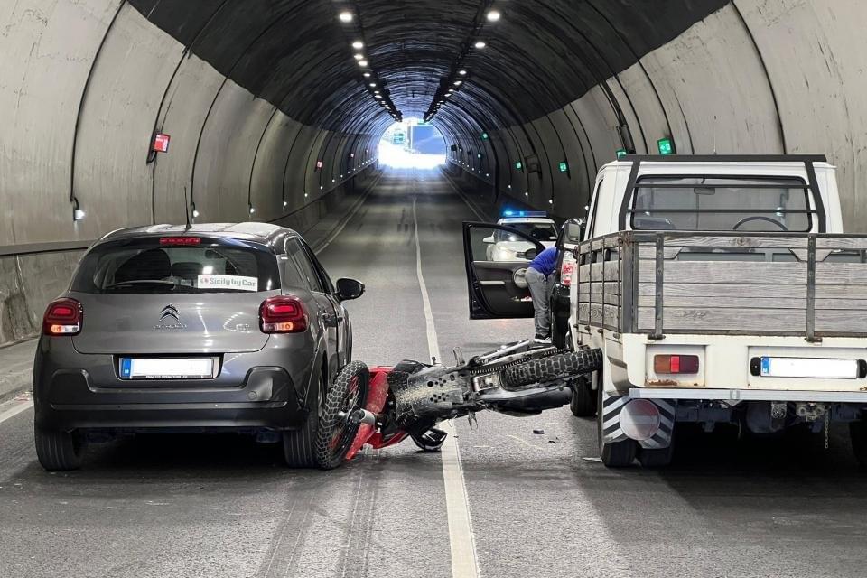 Traffic accident involving motorcyclist at Santa Venera tunnels