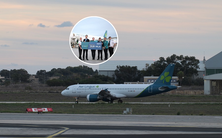 First flight by Aer Lingus to Malta TVMnews.mt
