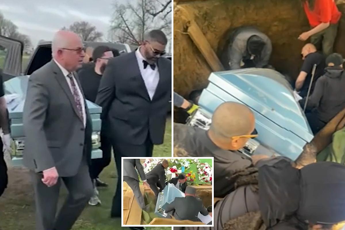 Tragedy strikes at funeral Family falls into grave in Philadelphia