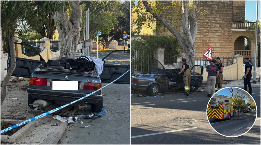 Man hospitalised after losing control of vehicle in Attard - TVMnews.mt